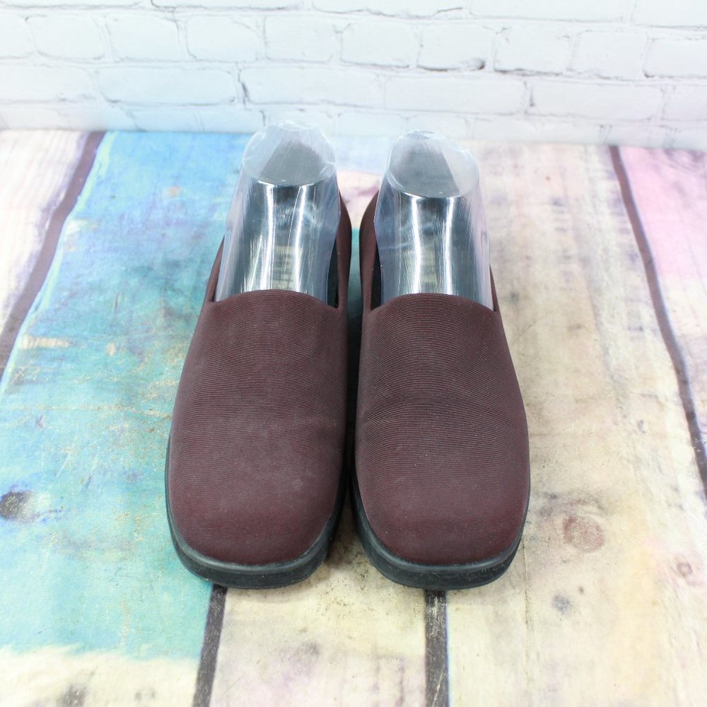 LL Bean Burgundy Nylon Comfort Slip-on Loafer Shoes Size 8.5 M - Picture 5 of 9